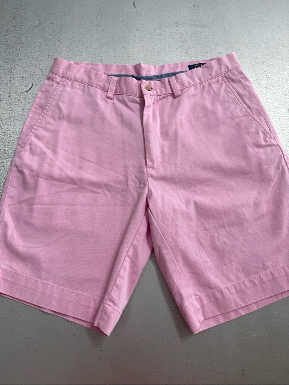 Polo by Ralph Lauren Pink Flat-Front Men’s Shorts